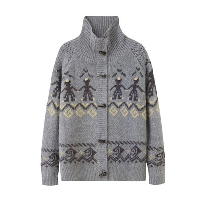 DIDDI_MODA_Knit_Cardigan_Pony_Sweater_Curved_Pants_Women&
