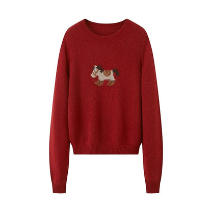 DIDDI_MODA_Knit_Cardigan_Pony_Sweater_Curved_Pants_Women&