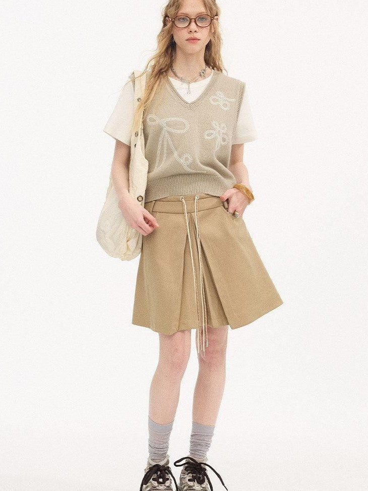 DIDDI MODA Lace Peter Pan Collar Vest Women&
