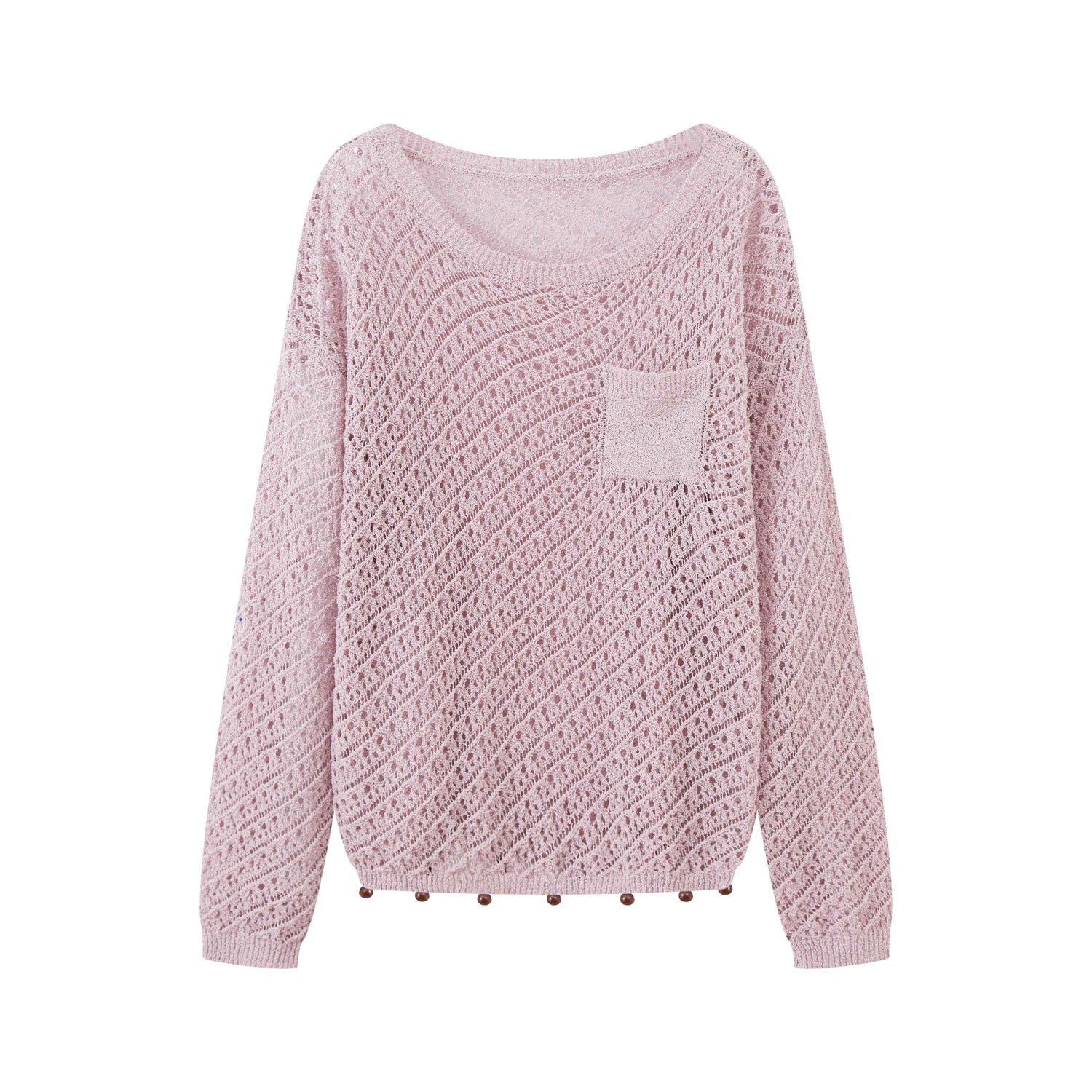 DIDDI_MODA_Lavender_Diagonal_Cutout_Beaded_Breathable_Women&