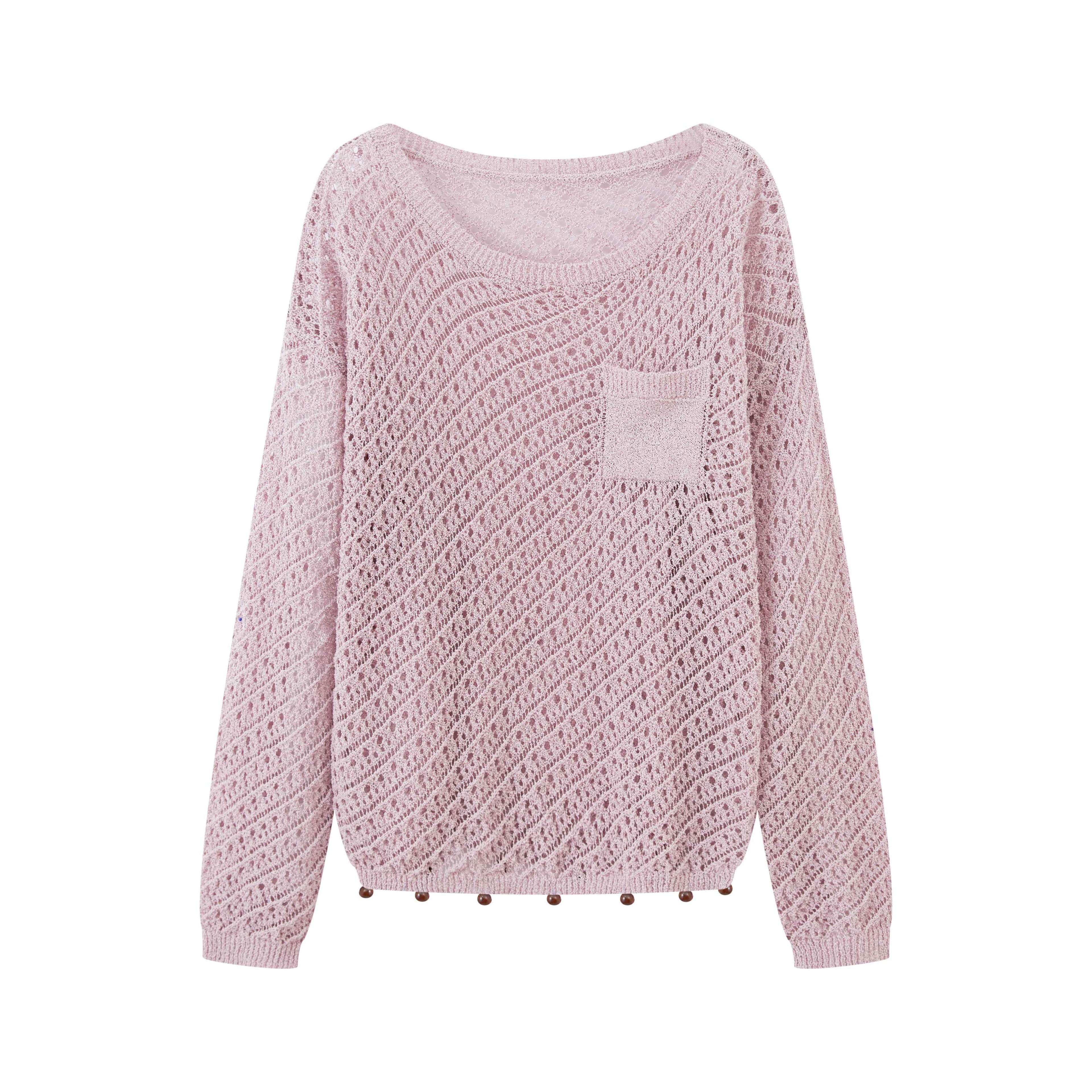 DIDDI_MODA_Lavender_Diagonal_Cutout_Beaded_Breathable_Women&