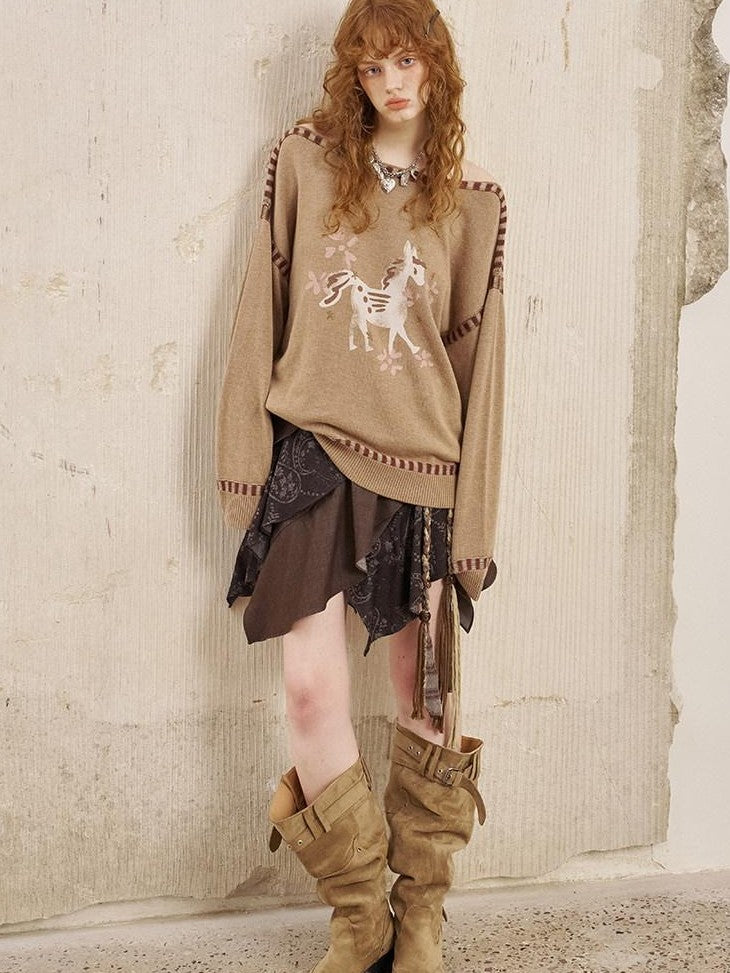 DIDDI MODA Leopard Print Buttoned Cropped Women&