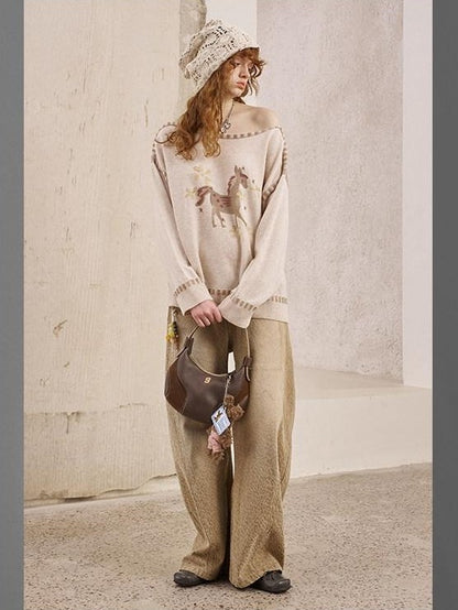 DIDDI MODA Leopard Print Buttoned Cropped Women&