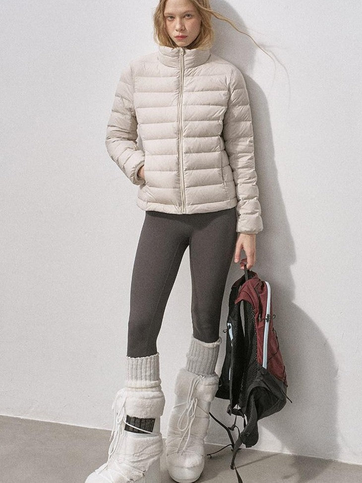 DIDDI MODA Lily Pink Ribbed Quilted Slim Fit Women&