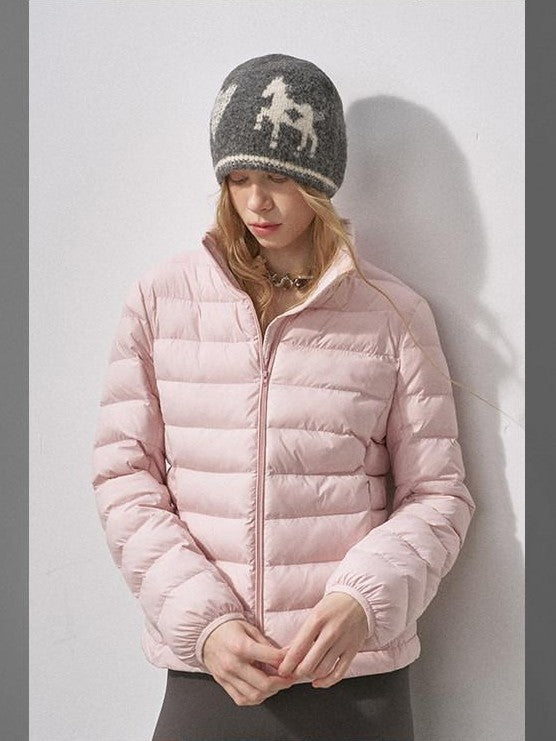 DIDDI MODA Lily Pink Ribbed Quilted Slim Fit Women&