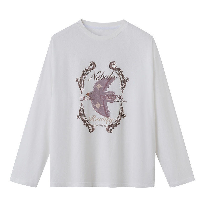 DIDDI_MODA_Long_Sleeve_Crewneck_Loose_Fit_Printed_Women&