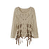 DIDDI_MODA_Mid_Length_Diamond_Openwork_Tie_Detail_Women&