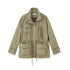 DIDDI_MODA_Olive_Stand_Collar_Drawstring_Large_Pocket_Twisted_Women&