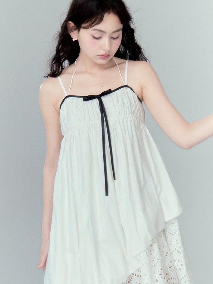 DIDDI MODA One Shoulder Spaghetti Strap Loose Lightweight Women&