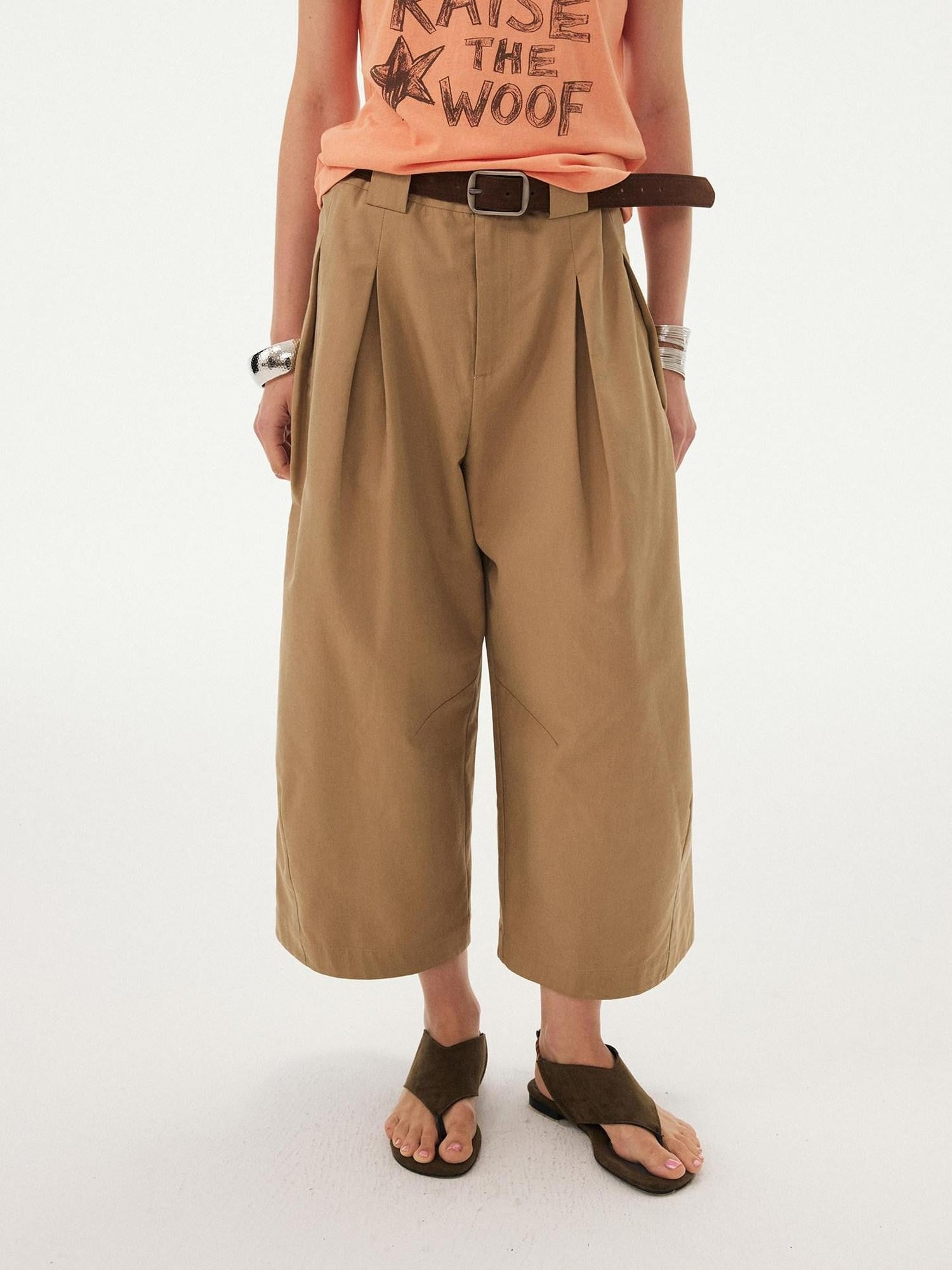 DIDDI MODA Onyx White Loose Cropped Commuter Women&