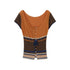 DIDDI_MODA_Orange_Coffee_Colorblock_Striped_Knit_U_Neck_Women&