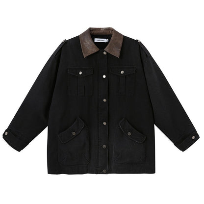 DIDDI_MODA_Oversized_Distressed_Washed_Lapel_Women&