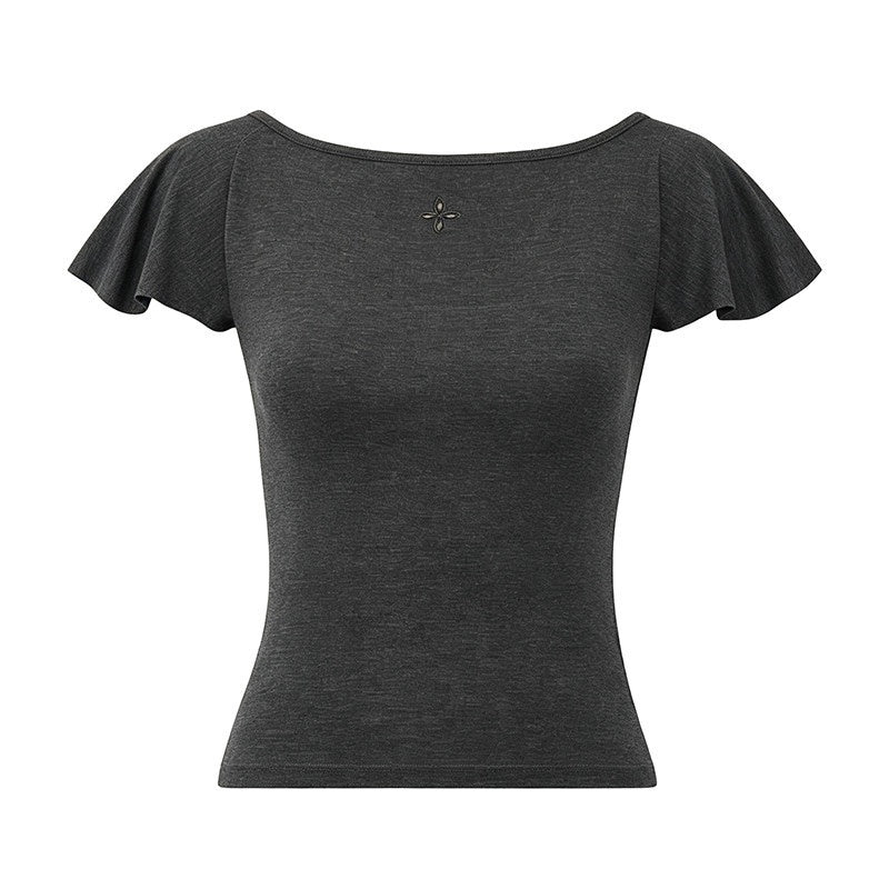 DIDDI_MODA_Oxygen_White_Soft_U_Neck_Backless_Slim_Fit_Flutter_Sleeve_Women&