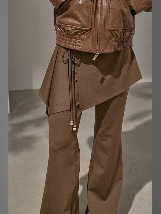 DIDDI MODA Patchwork Irregular Faux Two Piece Women&