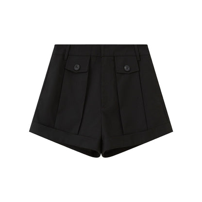 DIDDI_MODA_Pinched_Pleat_Rolled_Hem_Natural_Waist_Women&
