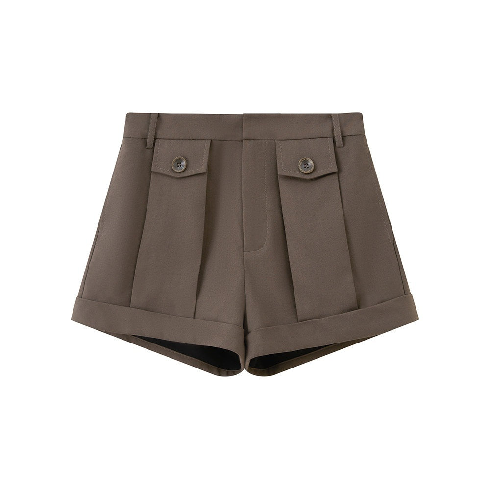 DIDDI_MODA_Pinched_Pleat_Rolled_Hem_Natural_Waist_Women&