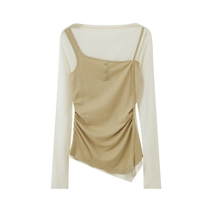 DIDDI_MODA_Pink_Contrast_Faux_Layered_Women&