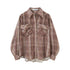 DIDDI_MODA_Plaid_Large_Pocket_Lantern_Sleeve_Tie_Waist_Women&