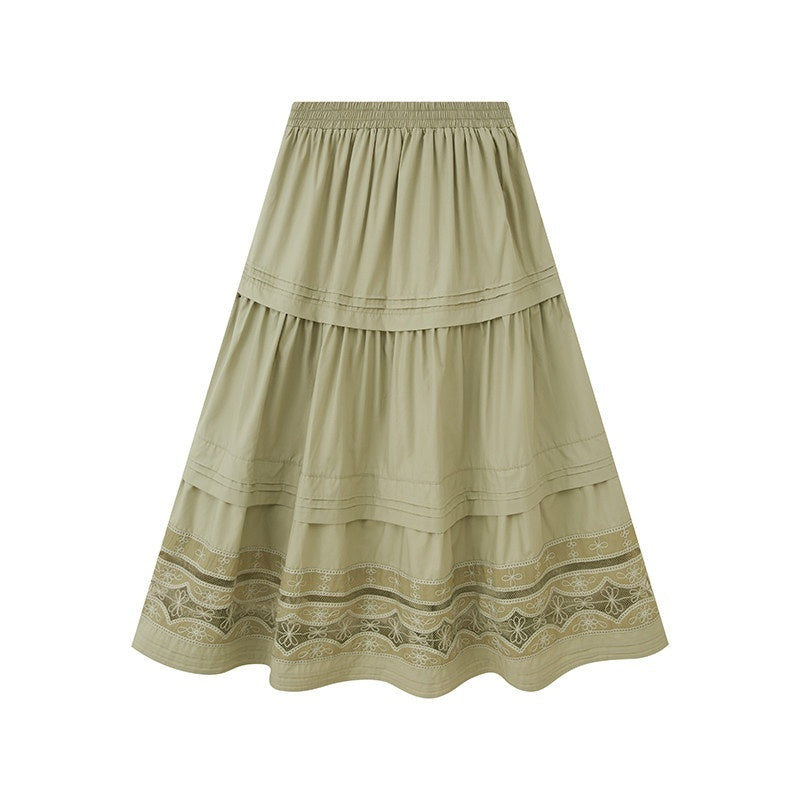 DIDDI_MODA_Pleated_Tucked_Openwork_Lace_Women&