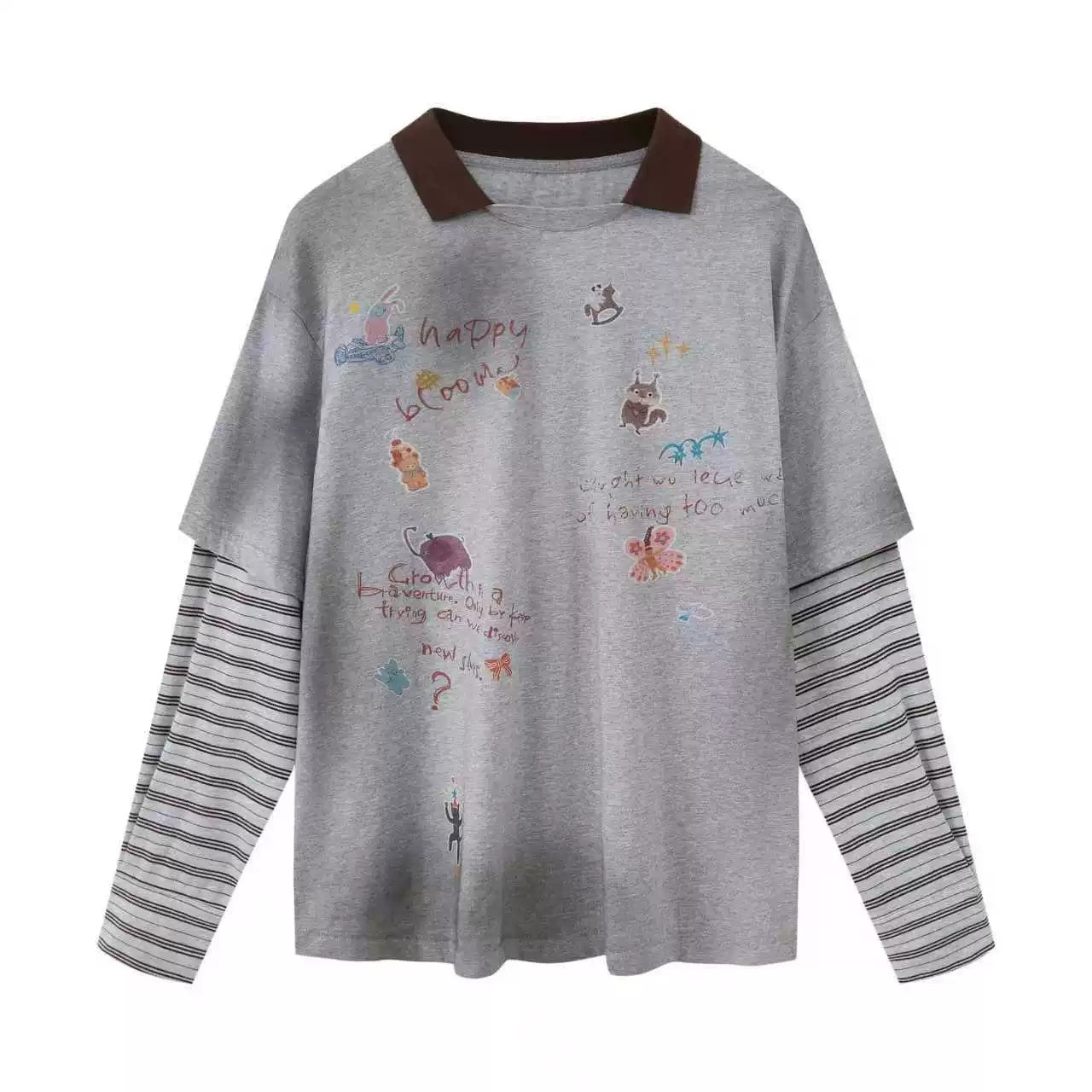 DIDDI_MODA_Pony_Sticker_Print_Raglan_Women&