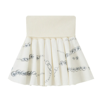 DIDDI_MODA_Printed_Spliced_Ruching_High_Waist_Princess_Women&