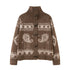 DIDDI_MODA_Pumpkin_Red_Paisley_Fair_Isle_Toggle_Oversized_Women&