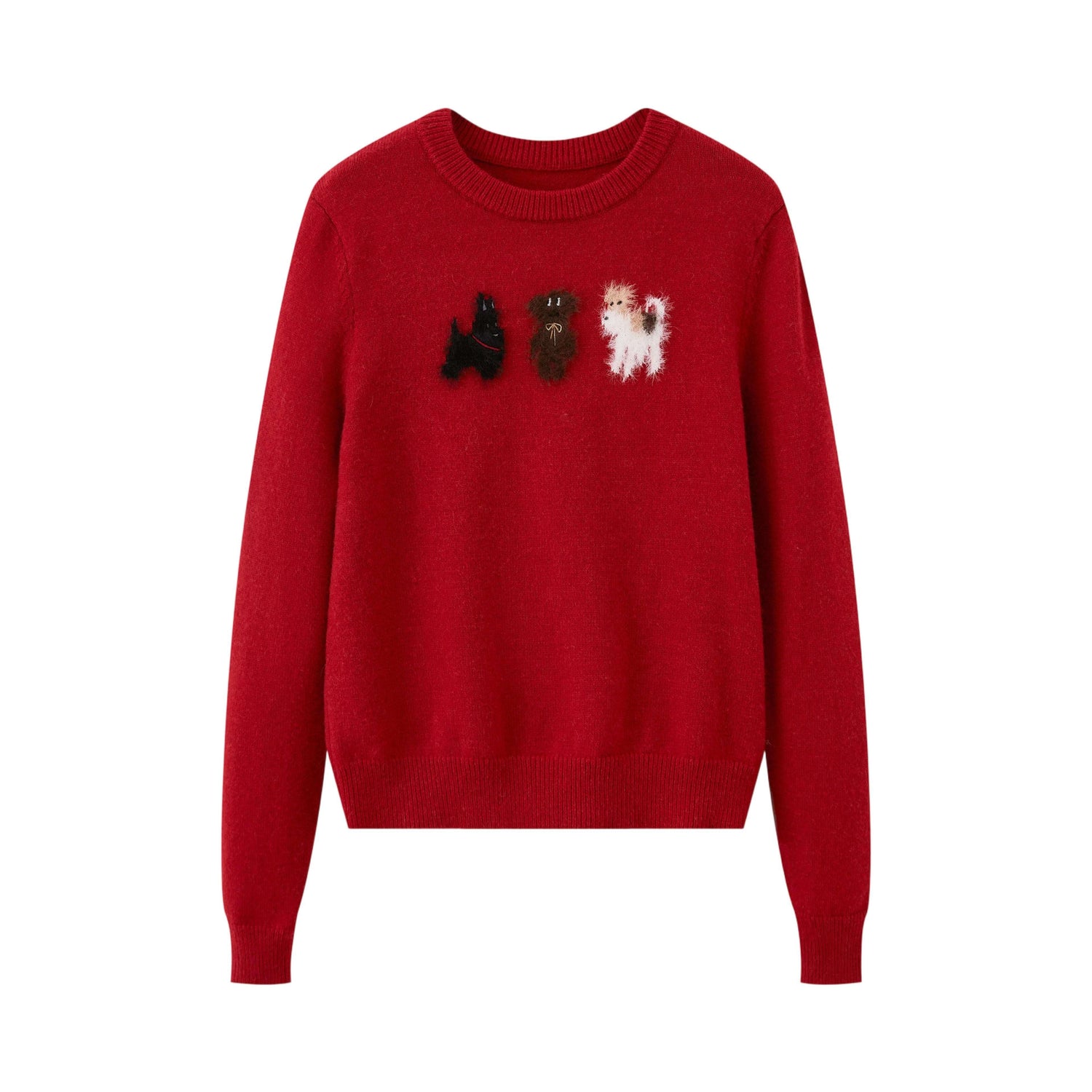 DIDDI_MODA_Puppy_And_Pony_Animal_Motif_Round_Neck_Women&