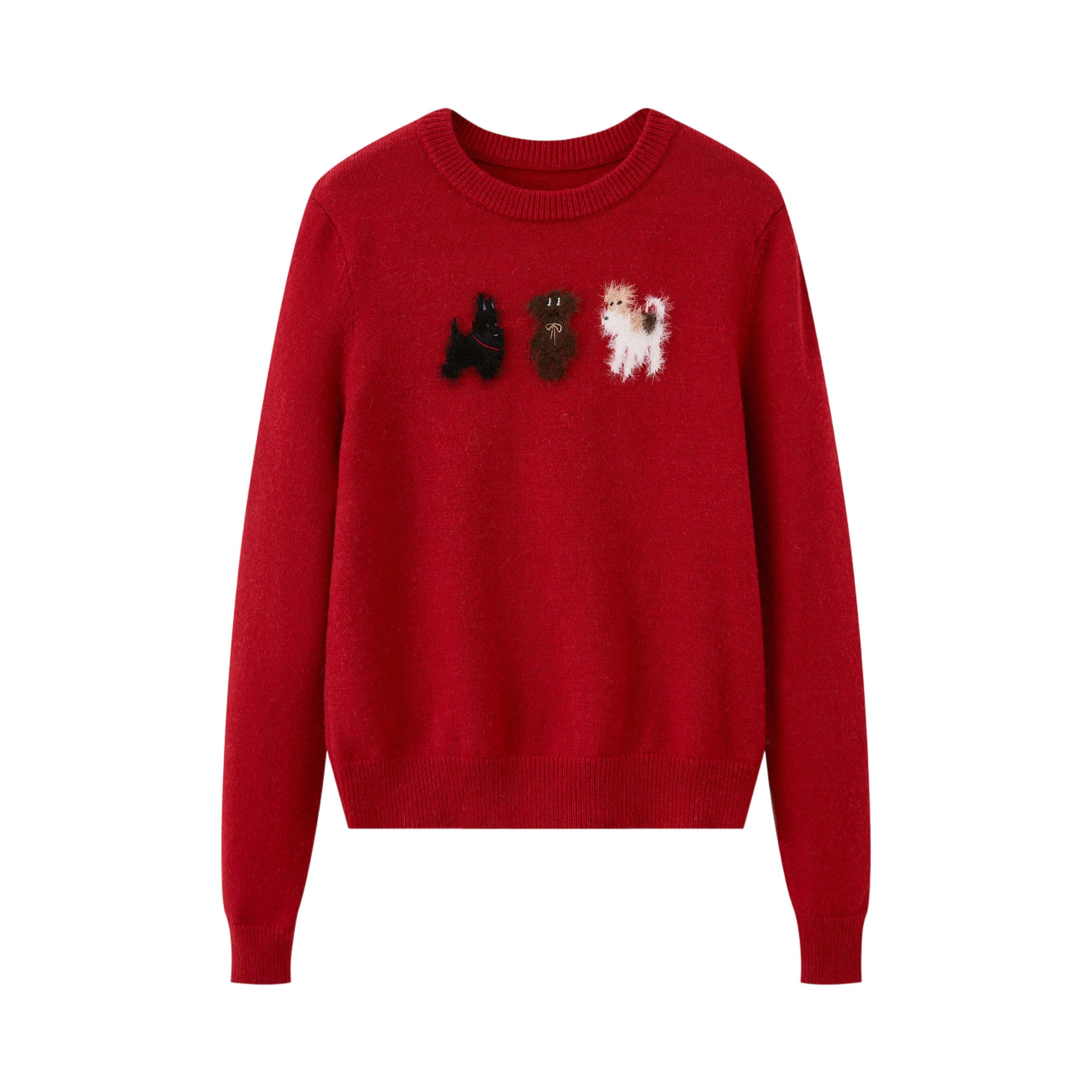 DIDDI_MODA_Puppy_And_Pony_Animal_Motif_Round_Neck_Women&