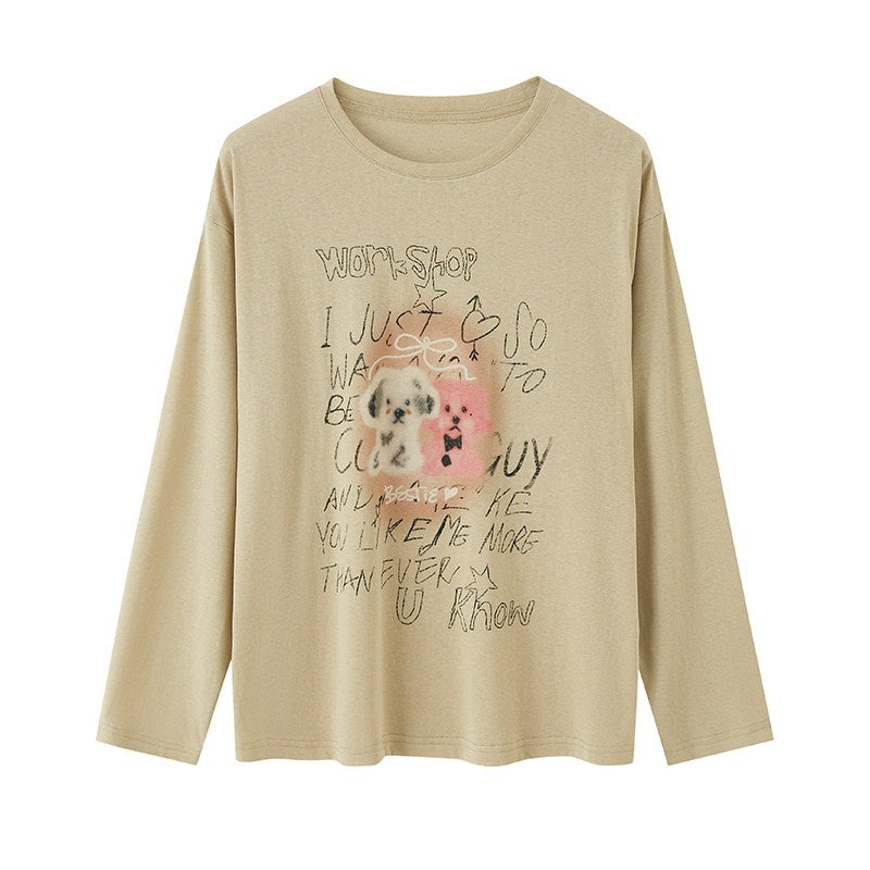DIDDI_MODA_Puppy_Plaid_Cutout_Slim_Cropped_Round_Neck_Women&