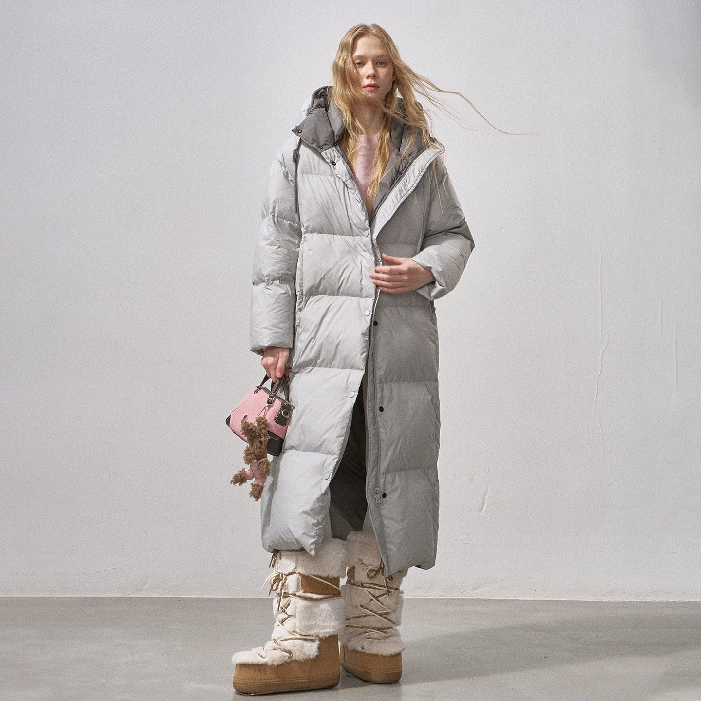 DIDDI_MODA_Pure_Color_Hooded_Zipper_Mid_Length_Women&