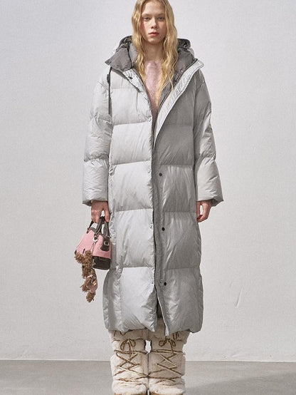 DIDDI MODA Pure Color Hooded Zipper Mid Length Women&