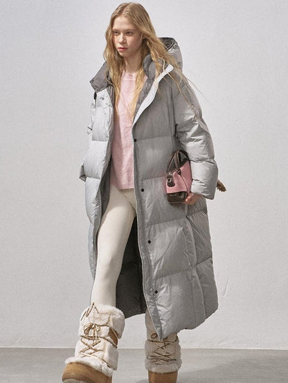 DIDDI MODA Pure Color Hooded Zipper Mid Length Women&