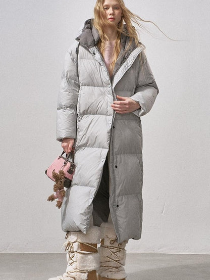 DIDDI MODA Pure Color Hooded Zipper Mid Length Women&