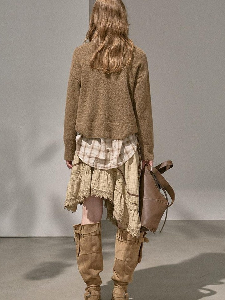 DIDDI MODA Relaxed Knit Bird And Star Tassel Women&