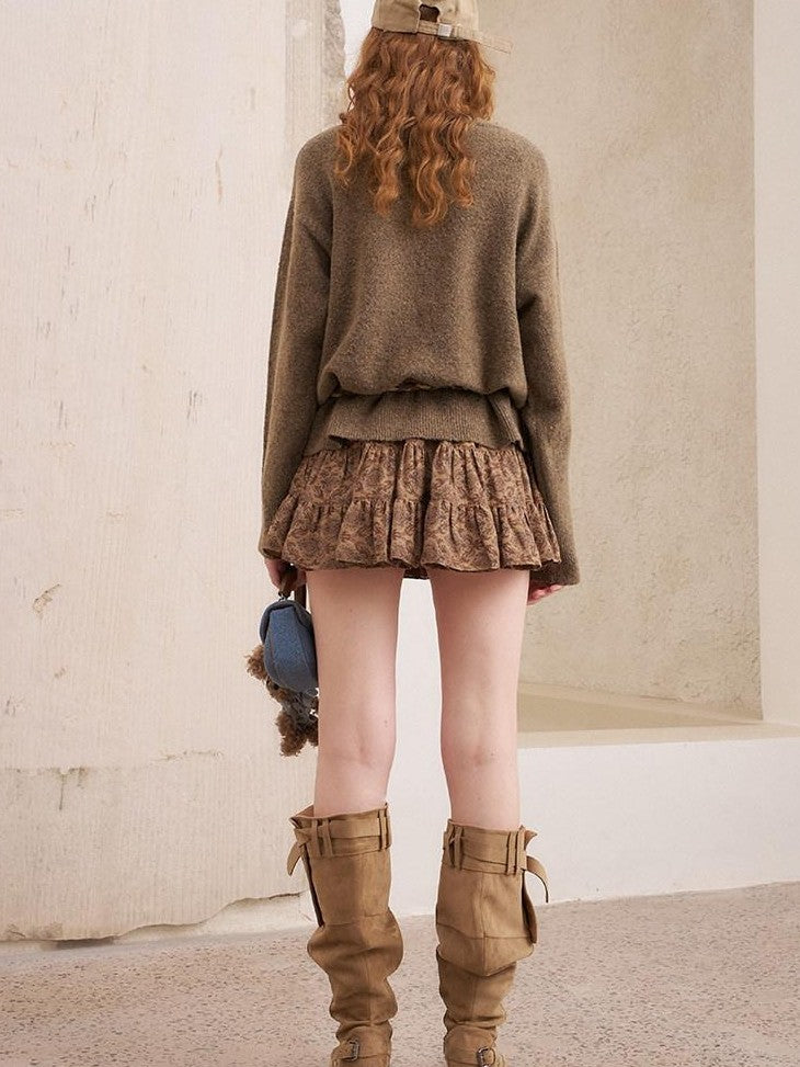 DIDDI MODA Relaxed Knit Bird And Star Tassel Women&