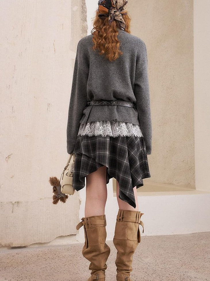 DIDDI MODA Relaxed Knit Bird And Star Tassel Women&