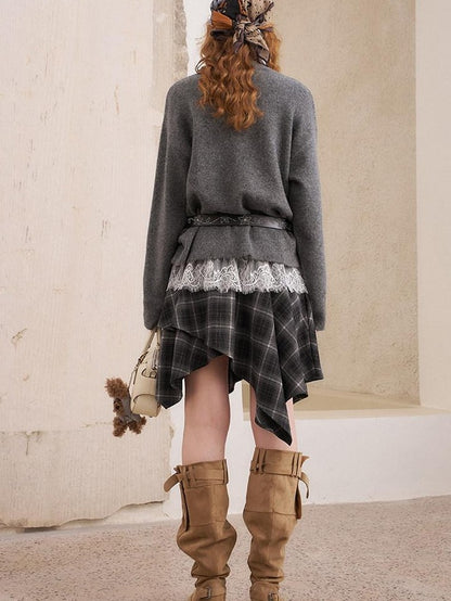 DIDDI MODA Relaxed Knit Bird And Star Tassel Women&