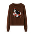 DIDDI_MODA_Retro_Penguin_Jacquard_Knitted_Round_Neck_Women&
