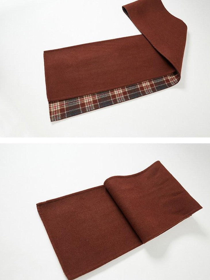 DIDDI MODA Reversible Plaid Double Faced Women&