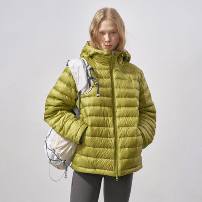 DIDDI_MODA_Ribbed_Quilted_Hooded_Zipper_Short_Thin_Women&