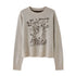 DIDDI_MODA_Rose_Cartoon_Kitten_Round_Neck_Loose_Pullover_Women&