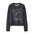 DIDDI_MODA_Rose_Cartoon_Kitten_Round_Neck_Loose_Pullover_Women&