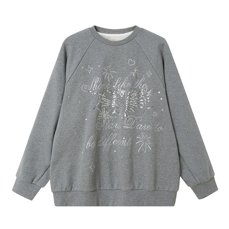 DIDDI_MODA_Sequin_Butterfly_Loose_Fit_Round_Neck_Women&