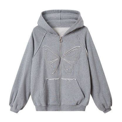 DIDDI_MODA_Sequin_Butterfly_Loose_Fit_Round_Neck_Women&