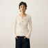 DIDDI_MODA_Sequin_Knit_Henley_Wide_Placket_Slim_Fit_Women&