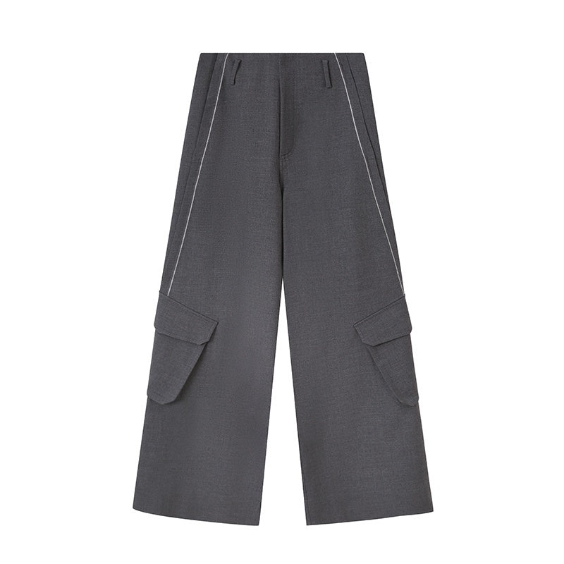 DIDDI_MODA_Side_Seam_Split_Multi_Pocket_Women&