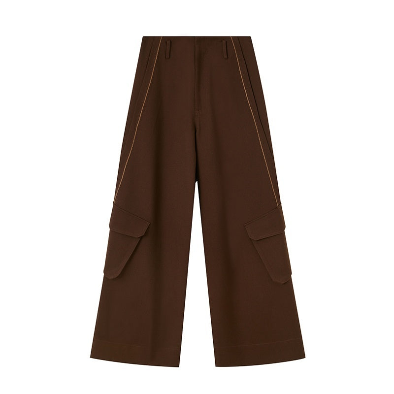 DIDDI_MODA_Side_Seam_Split_Multi_Pocket_Women&