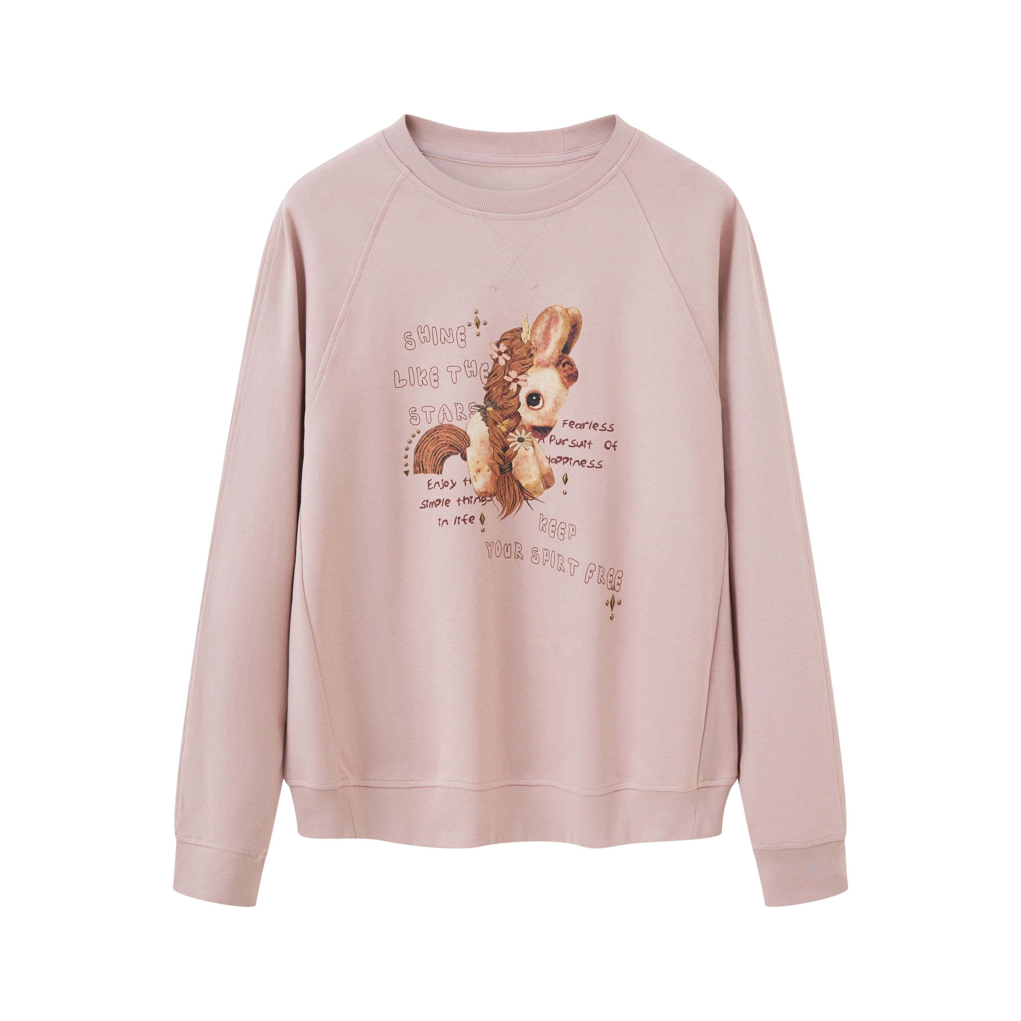 DIDDI_MODA_Smoky_Pink_Rhinestone_Letter_Crewneck_Relaxed_Women&