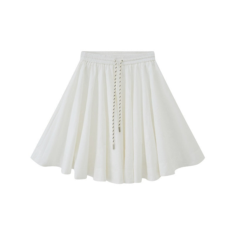 DIDDI_MODA_Solid_Drawstring_Low_Waist_Women&