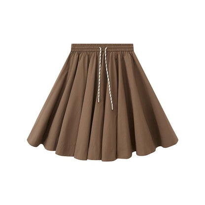 DIDDI_MODA_Solid_Drawstring_Low_Waist_Women&
